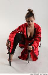 Katerina Ninja Kneeling Pose